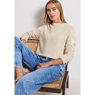 Street One Rundhals Pullover - Beige - Damen Street One Rundhals Pullover - Beige - Damen