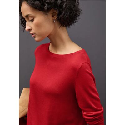 Street One Basic Pullover - Rot - Damen Street One Basic Pullover - Rot - Damen