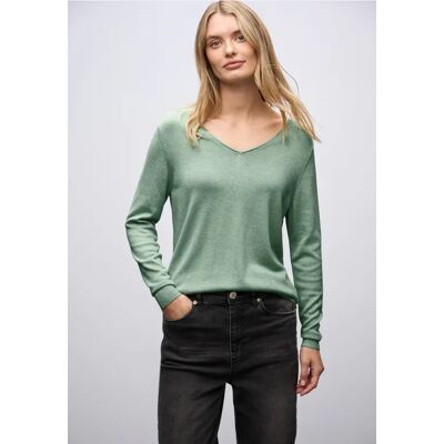 Street One V-Neck Pullover - Grün - Damen Street One V-Neck Pullover - Grün - Damen