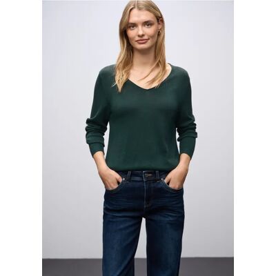 Street One V-Neck Pullover - Grün - Damen Street One V-Neck Pullover - Grün - Damen