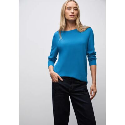 Street One Basic Pullover - Blau - Damen Street One Basic Pullover - Blau - Damen