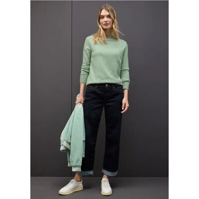 Street One Pullover mit Rollkante - Grün - Damen Street One Pullover mit Rollkante - Grün - Damen