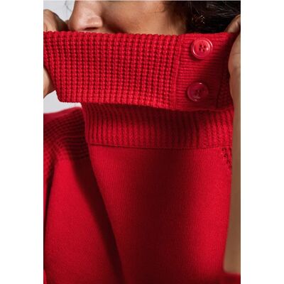 Street One Pullover mit Stehkragen - Rot - Damen Street One Pullover mit Stehkragen - Rot - Damen