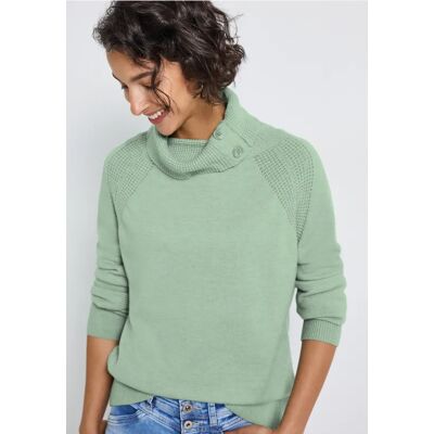 Street One Pullover mit Stehkragen - Grün - Damen Street One Pullover mit Stehkragen - Grün - Damen