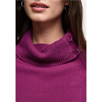 Street One Pullover mit Stehkragen - Pink - Damen Street One Pullover mit Stehkragen - Pink - Damen