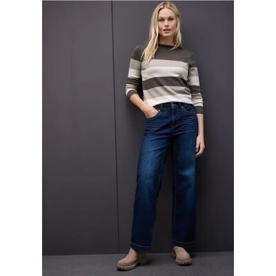 Street One Gestreifter Pullover - Braun - Damen Street One Gestreifter Pullover - Braun - Damen