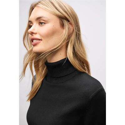 Street One Rollkragenpullover - Schwarz - Damen Street One Rollkragenpullover - Schwarz - Damen