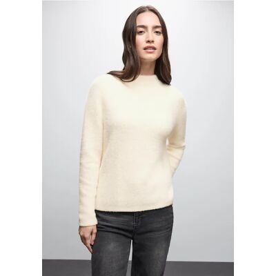 Street One Federgarn Pullover - Beige - Damen Street One Federgarn Pullover - Beige - Damen