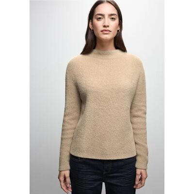 Street One Federgarn Pullover - Beige - Damen Street One Federgarn Pullover - Beige - Damen
