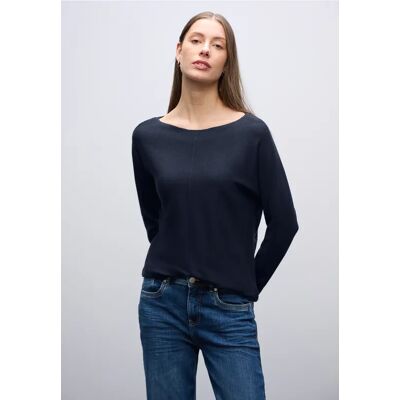 Street One Basic Dolman Pullover - Blau - Damen Street One Basic Dolman Pullover - Blau - Damen