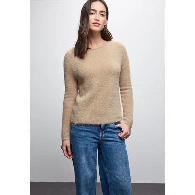 Street One Federgarn Pullover - Beige - Damen Street One Federgarn Pullover - Beige - Damen