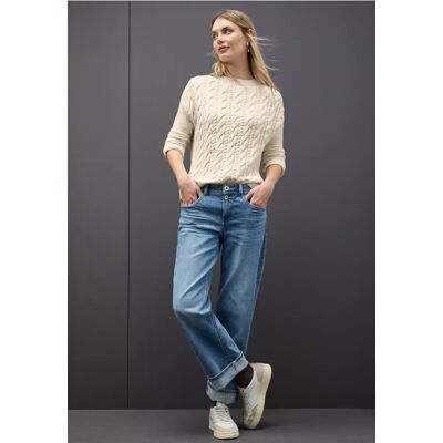 Street One Pullover mit Zopfmuster - Beige - Damen Street One Pullover mit Zopfmuster - Beige - Damen