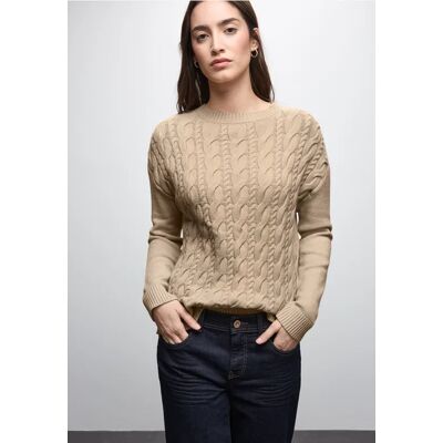 Street One Pullover mit Zopfmuster - Beige - Damen Street One Pullover mit Zopfmuster - Beige - Damen