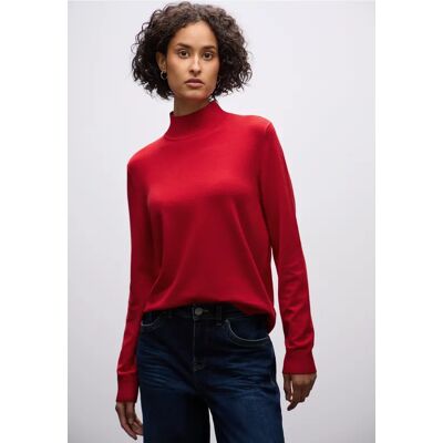 Street One Turtleneck Pullover - Rot - Damen Street One Turtleneck Pullover - Rot - Damen