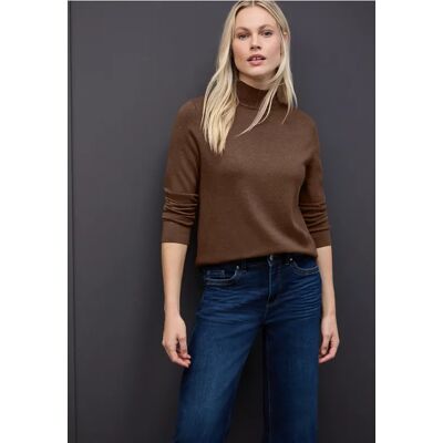 Street One Turtleneck Pullover - Braun - Damen Street One Turtleneck Pullover - Braun - Damen