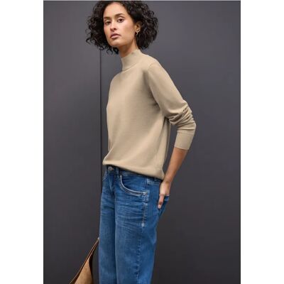 Street One Pullover mit Turtleneck - Beige - Damen Street One Pullover mit Turtleneck - Beige - Damen