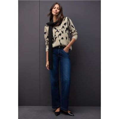 Street One Softer Jacquard Pullover - Beige - Damen Street One Softer Jacquard Pullover - Beige - Damen