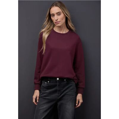 Street One Rundhals Sweatshirt - Rot - Damen Street One Rundhals Sweatshirt - Rot - Damen