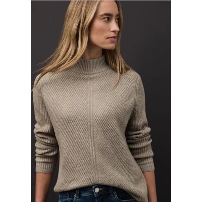 Street One Softer Strukturpullover - Beige - Damen Street One Softer Strukturpullover - Beige - Damen