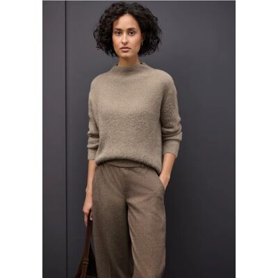Street One Federgarn Pullover - Beige - Damen Street One Federgarn Pullover - Beige - Damen