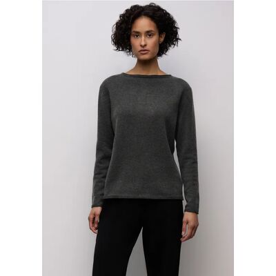 Street One Pullover mit gerolltem Saum - Grau - Damen Street One Pullover mit gerolltem Saum - Grau - Damen