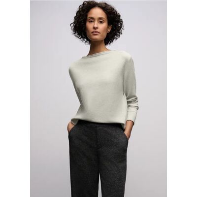 Street One Pullover mit gerolltem Saum - Grau - Damen Street One Pullover mit gerolltem Saum - Grau - Damen