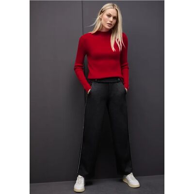 Street One Pullover in Rippstruktur - Rot - Damen Street One Pullover in Rippstruktur - Rot - Damen