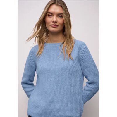 Street One Chenille Pullover - Blau - Damen Street One Chenille Pullover - Blau - Damen