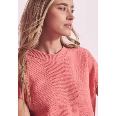 Street One Ärmelloser Chenille Pullover - Pink - Damen Street One Ärmelloser Chenille Pullover - Pink - Damen
