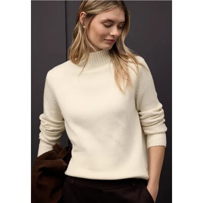 Street One Pullover mit Tape-Details - Beige - Damen Street One Pullover mit Tape-Details - Beige - Damen