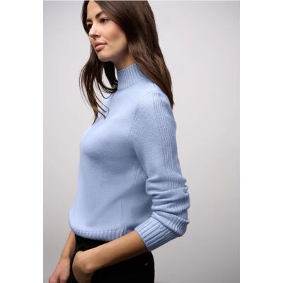 Street One Pullover mit Tape-Details - Blau - Damen Street One Pullover mit Tape-Details - Blau - Damen