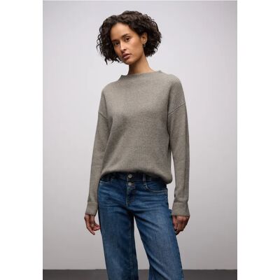 Street One Strukturmix Pullover - Braun - Damen Street One Strukturmix Pullover - Braun - Damen