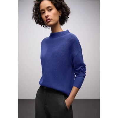 Street One Strukturmix Pullover - Blau - Damen Street One Strukturmix Pullover - Blau - Damen