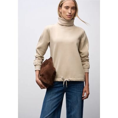 Street One Sweatshirt mit Stehkragen - Beige - Damen Street One Sweatshirt mit Stehkragen - Beige - Damen