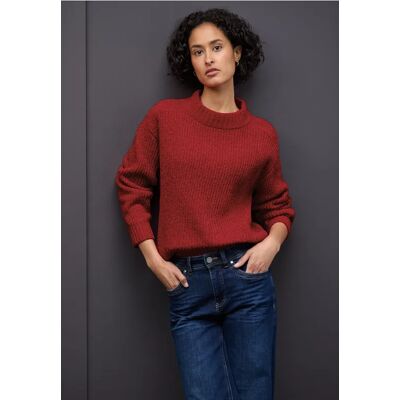 Street One Softer Chenille Pullover - Rot - Damen Street One Softer Chenille Pullover - Rot - Damen