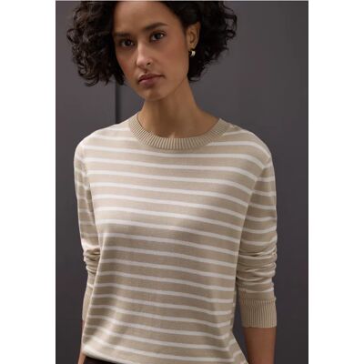 Street One Gestreifter Pullover - Beige - Damen Street One Gestreifter Pullover - Beige - Damen