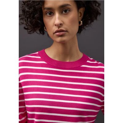 Street One Gestreifter Pullover - Pink - Damen Street One Gestreifter Pullover - Pink - Damen