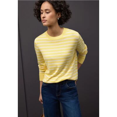 Street One Gestreifter Pullover - Gelb - Damen Street One Gestreifter Pullover - Gelb - Damen