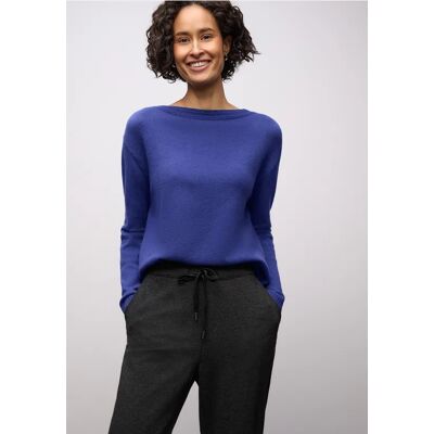 Street One Softer Basic Pullover - Blau - Damen Street One Softer Basic Pullover - Blau - Damen