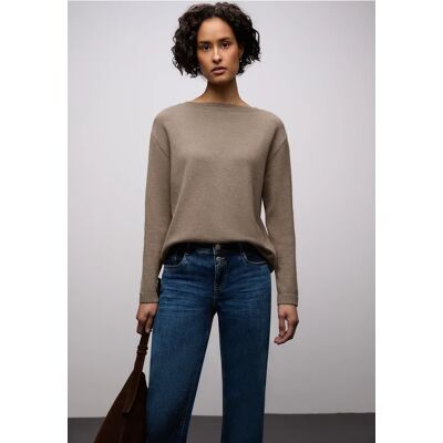 Street One Softer Basic Pullover - Braun - Damen Street One Softer Basic Pullover - Braun - Damen