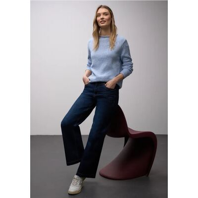 Street One Two-Tone Pullover - Blau - Damen Street One Two-Tone Pullover - Blau - Damen