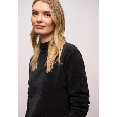 Street One Softer Chenille Pullover - Schwarz - Damen Street One Softer Chenille Pullover - Schwarz - Damen