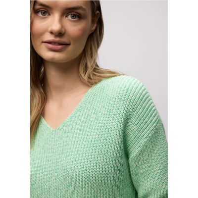 Street One Mouliné Pullover - Grün - Damen Street One Mouliné Pullover - Grün - Damen