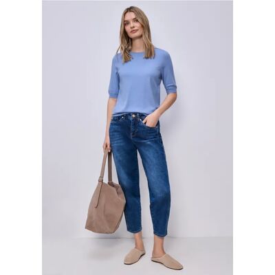 Street One Pullover in Unifarbe - Blau - Damen Street One Pullover in Unifarbe - Blau - Damen