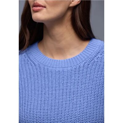 Street One Grobstrickpullover - Blau - Damen Street One Grobstrickpullover - Blau - Damen