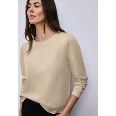 Street One Basic Sweatshirt - Beige - Damen Street One Basic Sweatshirt - Beige - Damen