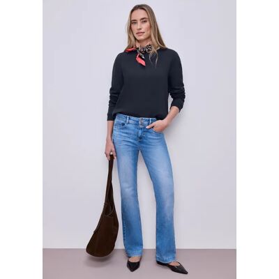 Street One Basic Sweatshirt - Blau - Damen Street One Basic Sweatshirt - Blau - Damen