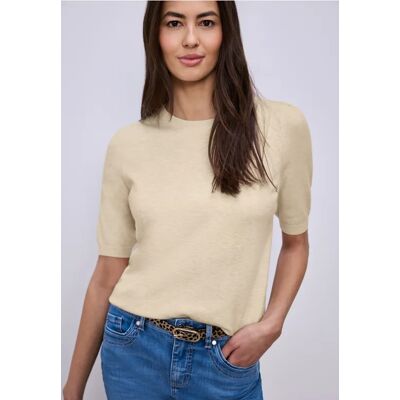Street One Pullover in Unifarbe - Beige - Damen Street One Pullover in Unifarbe - Beige - Damen