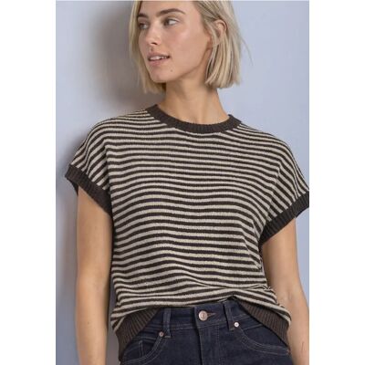 Street One Ärmelloser Pullover mit Rundhals - Braun - Damen Street One Ärmelloser Pullover mit Rundhals - Braun - Damen