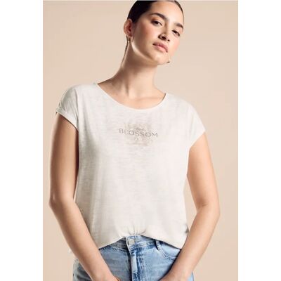 Street One T-Shirt mit Fotoprint - Beige - Damen Street One T-Shirt mit Fotoprint - Beige - Damen